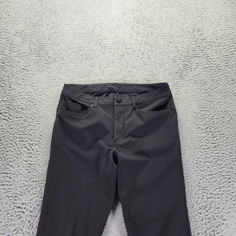 Lululemon ABC Pant Mens 32x30 Black Polyester Golf Tapered Slim Fit Performance